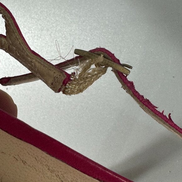 Jimmy Choo Hot Pink Leather Strappy Ankle Strap Heels, Size 37.5'' - Picture 12 of 14